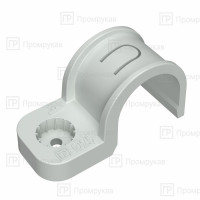 Крепеж-скоба пластиковая односторонняя для прямого монтажа СЕРАЯ в п/э д20 (50шт/600шт уп/кор) Промрукав Крепеж-скоба пластиковая односторонняя для прямого монтажа СЕРАЯ в п/э д20 (50шт/600шт уп/кор) Промрукав