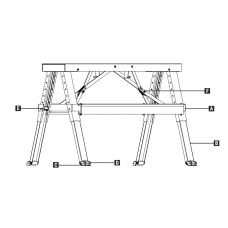 Скамья монтажная OUTRUNNER(18 - 30 IN.)(45-76.2 CM) шаг рег-ки (5 CM)