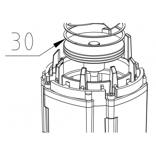30. Поршневое кольцо MD40 30. Поршневое кольцо MD40